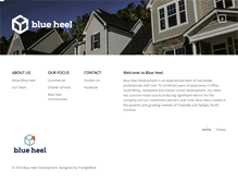 Tablet Screenshot of blueheeldevelopment.com